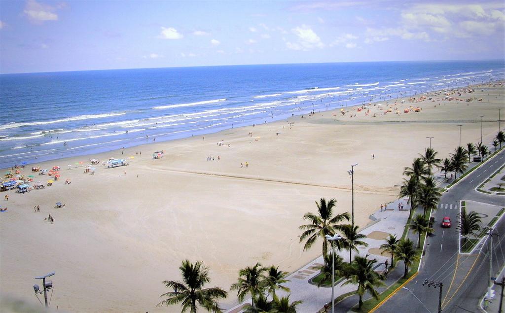 프라이아 그란데 Apartamento Frente Ao Mar Em Praia Grande 아파트 외부 사진