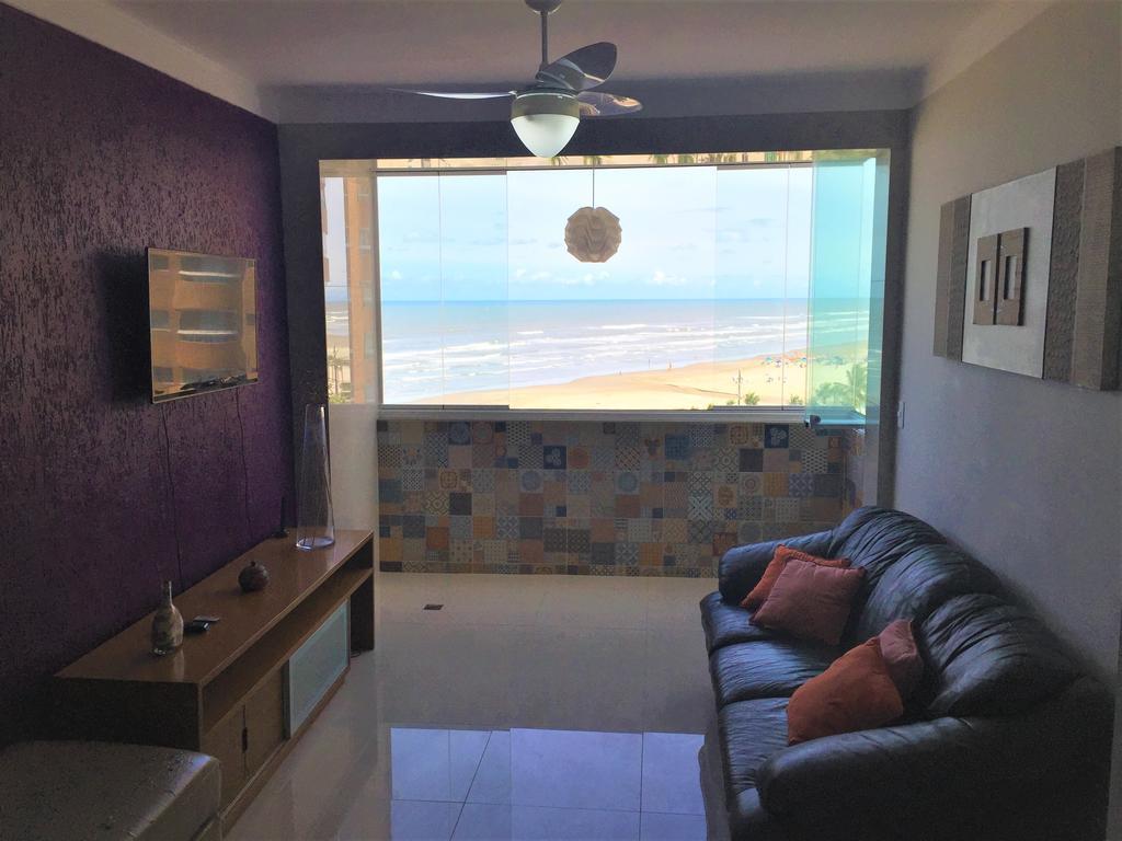 프라이아 그란데 Apartamento Frente Ao Mar Em Praia Grande 아파트 외부 사진